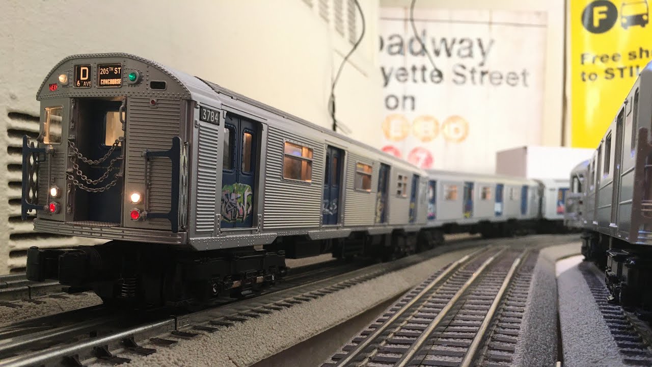 Mth Subway Mta New York City Transit 4 Car R32 D Train Action