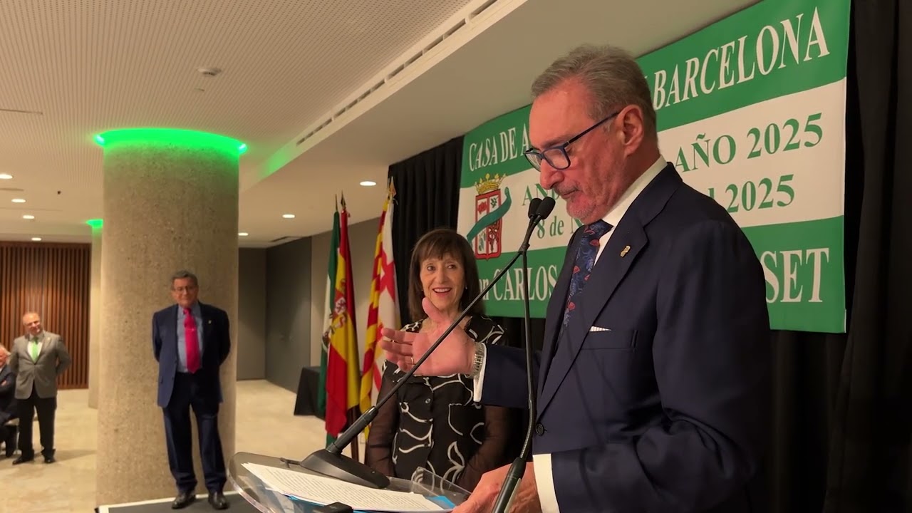 Carlos Herrera agradece el permio Andaluz del Año en Barcelona