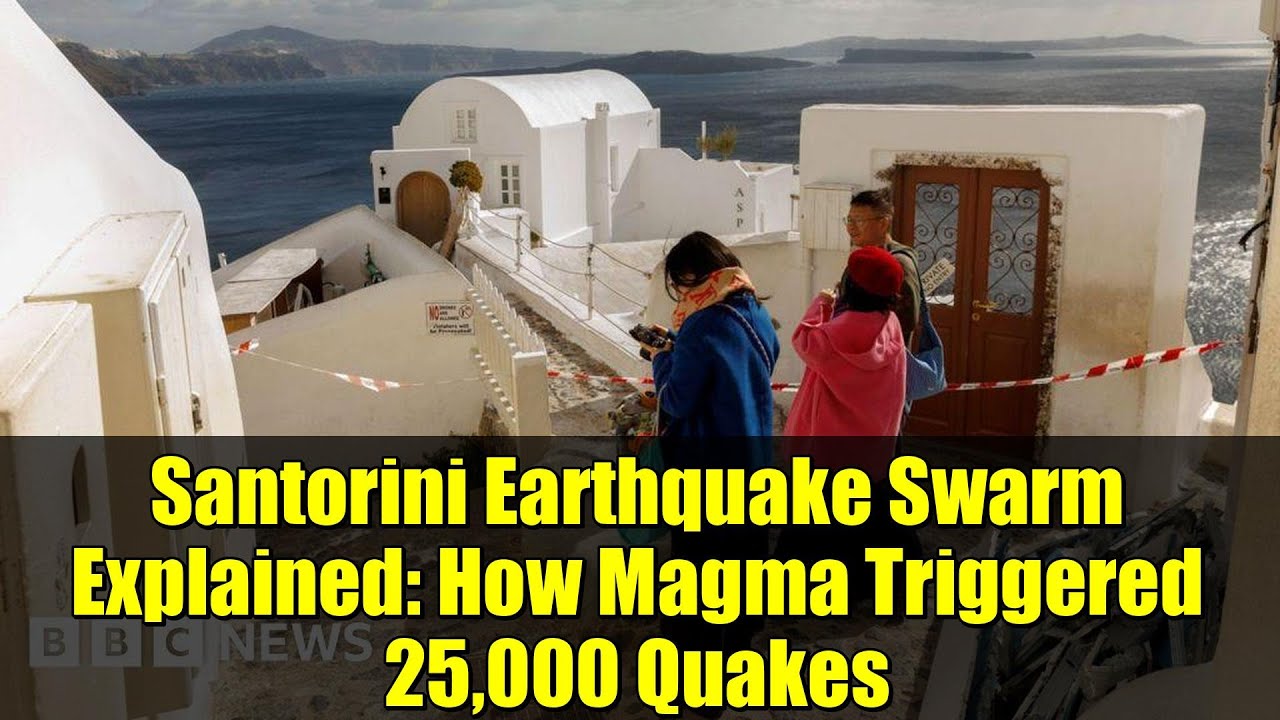 Santorini Earthquake Swarm Explained: How Magma Triggered 25,000 Quakes | AI & Science Breakthrough