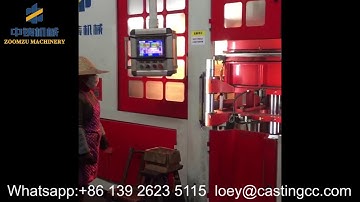 Fully automatic horizontal parting flaskless green sand casting molding machine