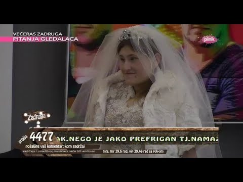 Zadruga - Divna Milanović u venčanici - 13.10.2017.