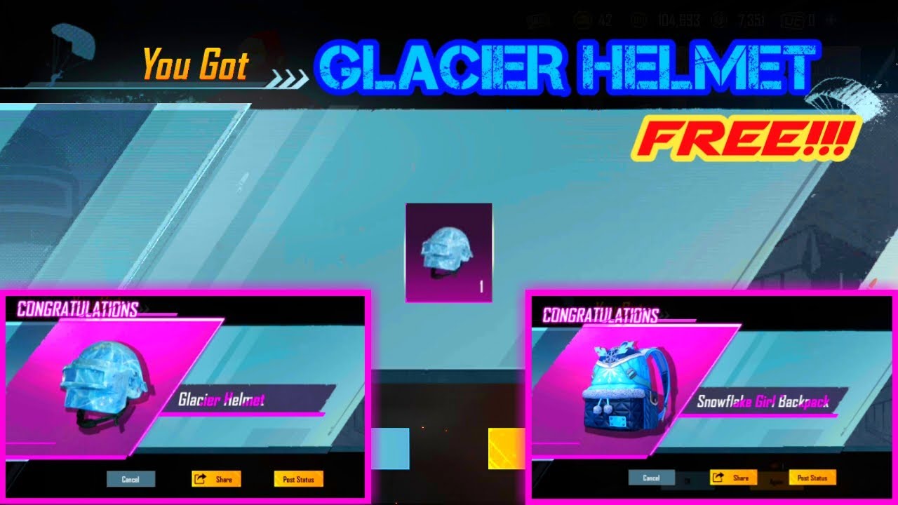 GLACIER SKINS FREE ❄❄❄ || FREE GLACIER M416☃️