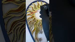 Sun and Moon Resin Suncatcher #resin #resinart