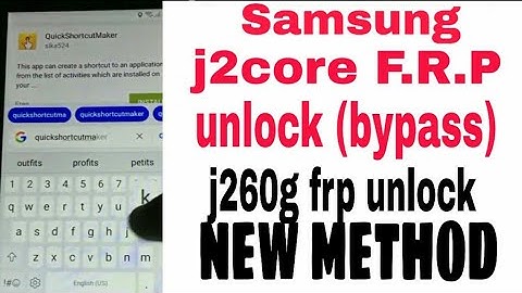 Samsung j2core google account bypass | samsung j2 core frp bypass | samsun j2 cor frp unlock | j2