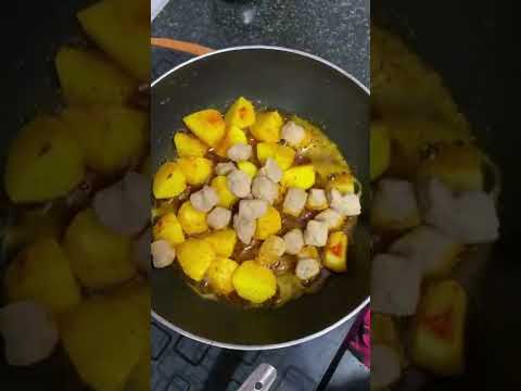 Alu soyabean by MummySharma #youtube #shortsvideo #cooking #food #shorts #youtube #lunch #foodie