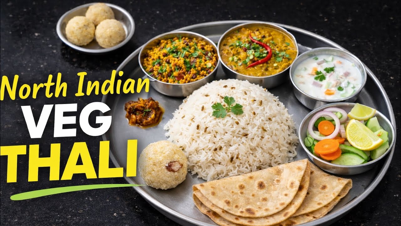 North Indian Veg Thali | Sunday Special Homemade Lunch Thali| Veg Thali