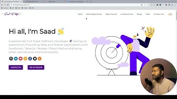 Creating a Portfolio website in react. Part-1