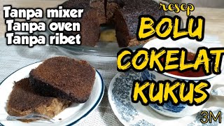 Resep bolu cokelat kukus -