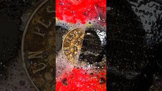 Half-Polished Contrast Mexican Coin Restoration