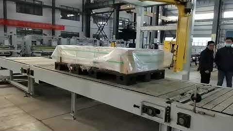 Top Sheet Pallet Stretch Wrapping Machine 5 Sides Pallet Packing Machine with Top Sheet Dispenser