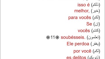 سورة الصف 2 الآيات 9 14 ترجمة إلى البرتغالية