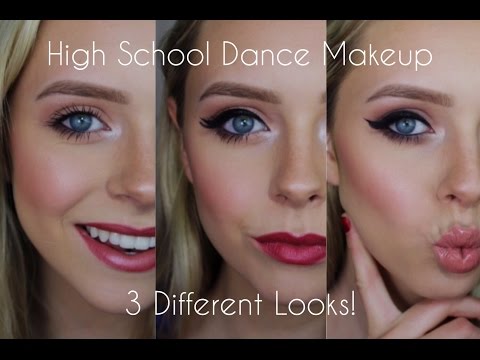 High School Dance Makeup | Three Different Looks! | Cosmobyhaley