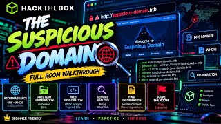 🔥 Hack The Box — The Suspicious Domain | Full Room Walkthrough 💻🌐 | LearnCyberDaily