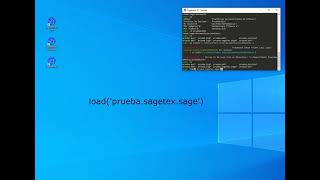 LaTeX #06: Uso manual de SageTeX en Windows