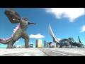 Evolved Godzilla and Eva-01 rescue Kong from Guiron new ability of Evolved godzilla is throw object