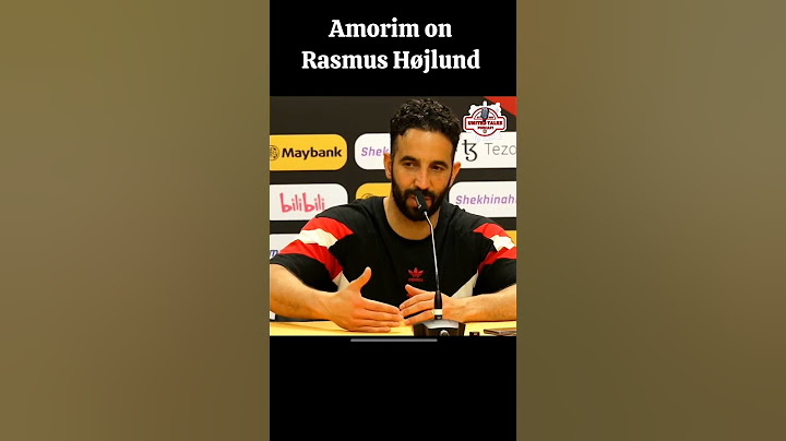 Amorim's thoughts on Rasmus Højlund #MUFC #MANUNITED #MANUTD #rasmushøjlund #rasmushojlund #football