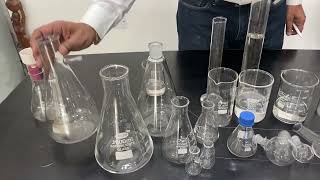 Types of beakers cylinder flask conical boiling round bottom flat bottom distillation borosilicate E