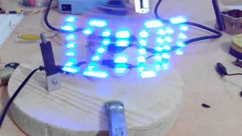 Digital Propeller Clock with IR Remote Control