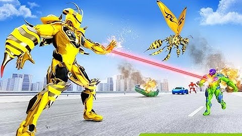 Flying Bee Transform Robot | New War Robot Transform Android GamePlay | By Game Crazy