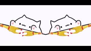 Bongo cats play (shape of you) rubber chickens