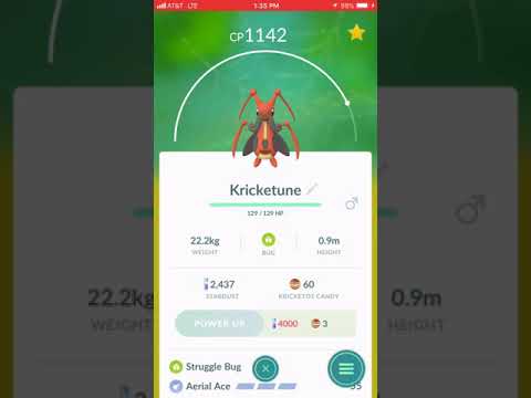 Kricketune Got Added To Pokemon Go Youtube