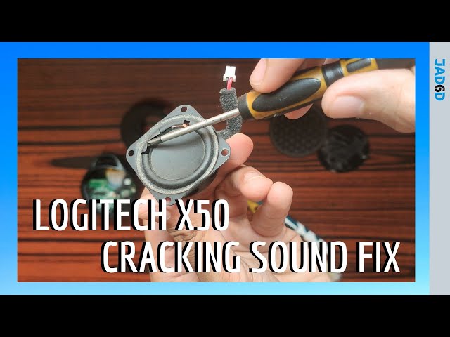 How to fix Logitech X50 Bluetooth speaker CRACKING SOUND