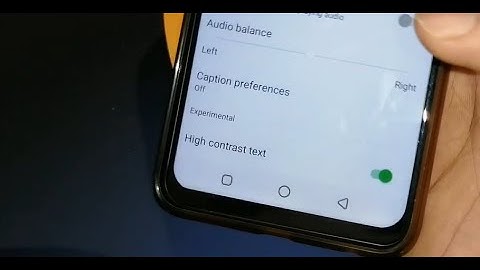 how to enable high contrast text in infinix hot 9 !! turn off hight contrast text in infinix hot 9