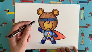 How to draw your #DesignYourSuperBear by Rob Biddulph - John Lewis & Waitrose