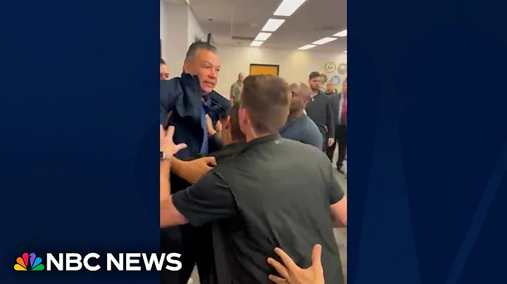 WATCH: Sen. Alex Padilla forcibly removed from Noem press conference