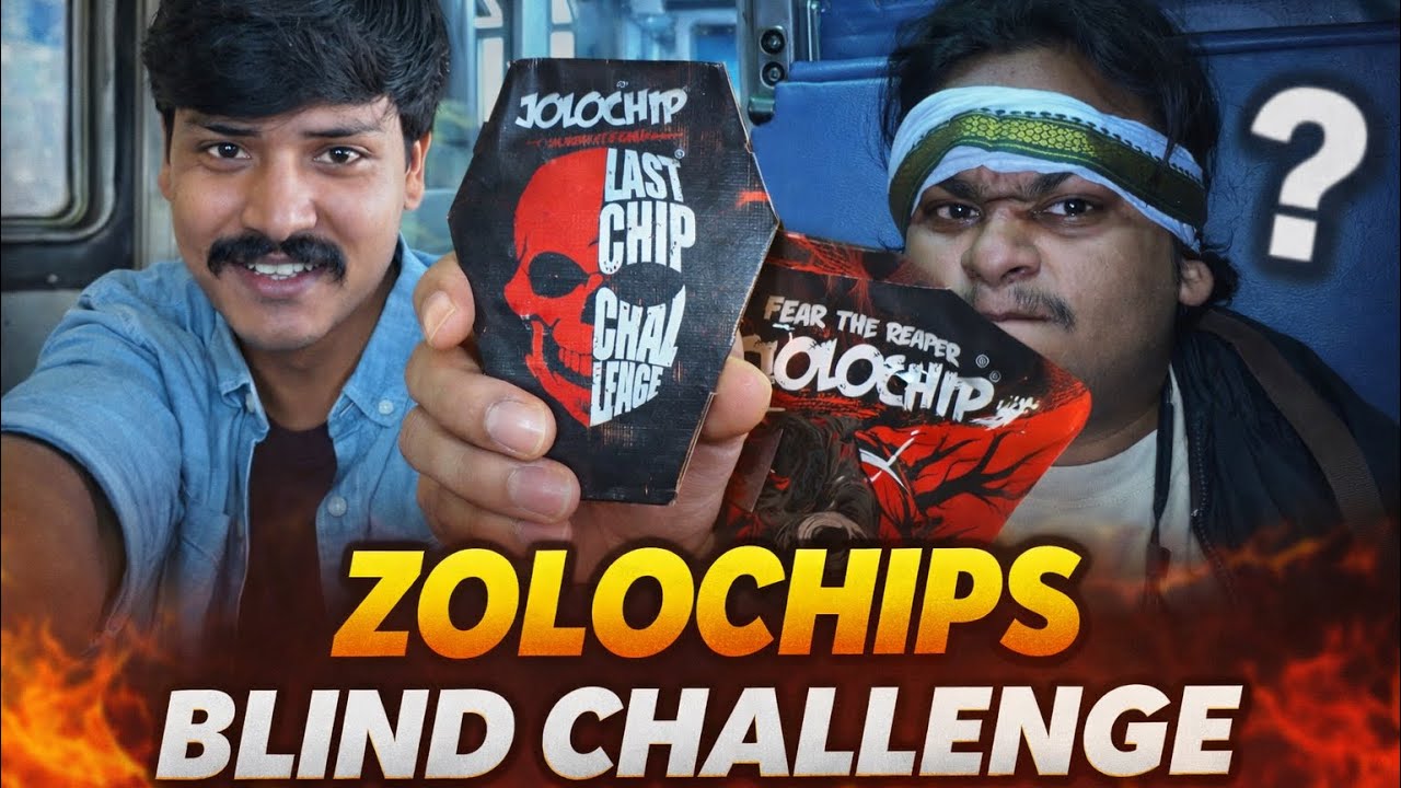 Blind food challenge on train 😂 || artistvijay ||