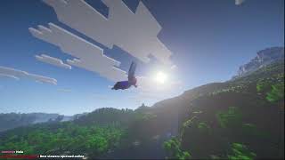Minecraft with Shaders, BSL and Voxy