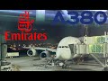 Emirates airbus a380  mauritius to dubai  full flight report