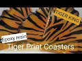 Epoxy Resin **TIGER KING** coasters