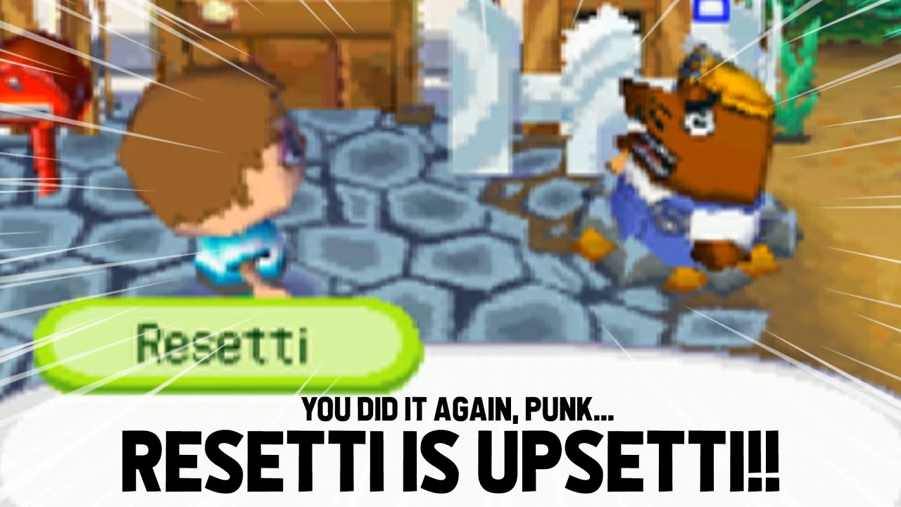Best of Mr. Resetti in Animal Crossing Wild World! (Nintendo DS) - YouTube