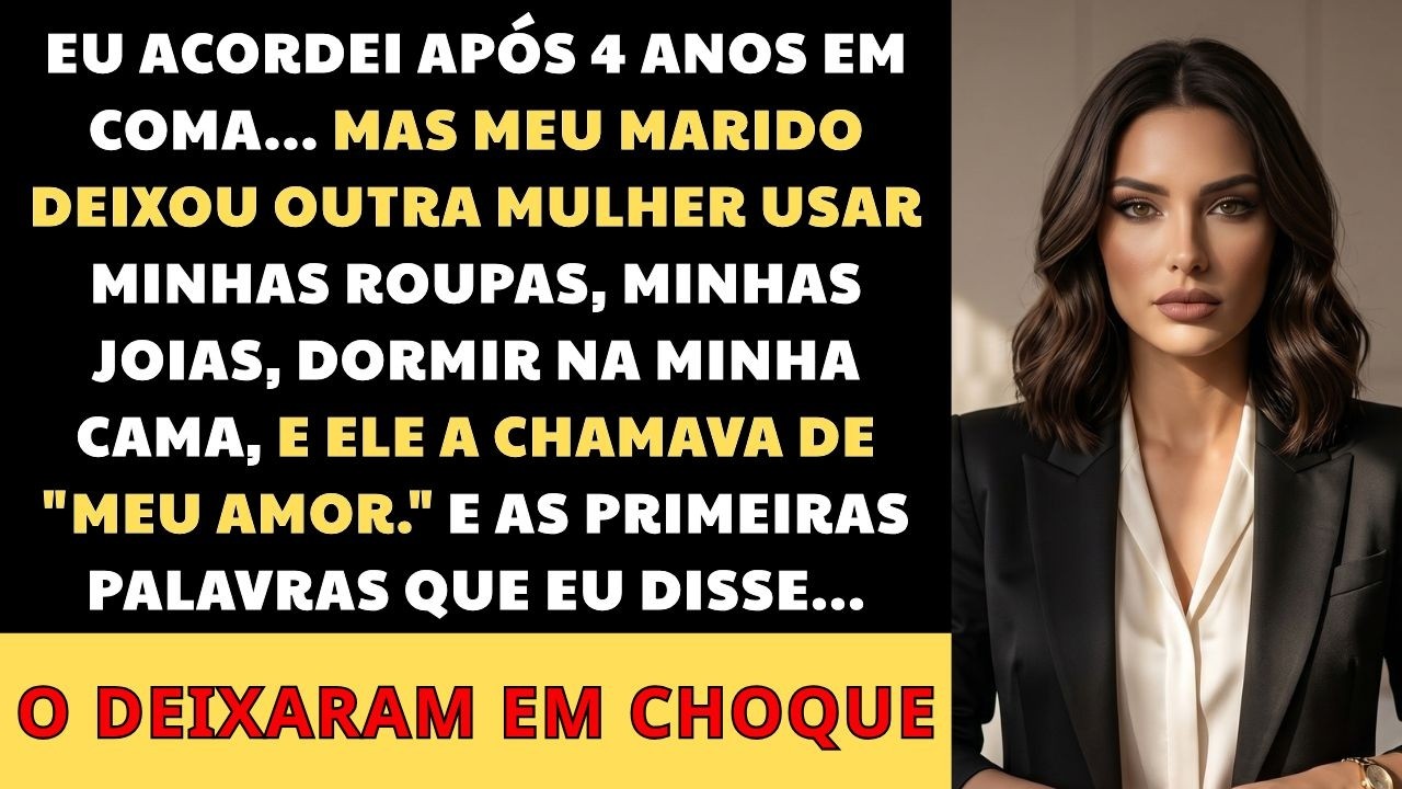 Acordei de quatro anos em coma e a primeira coisa que disse deixou o meu marido em choque. Estava ali, com o fato impecável, o ar de executivo poderoso, mas não era o rapaz por quem me apaixonei....