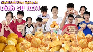 Thử Thách Người Cuối Cùng Ngừng Ăn Bánh Su Kem #trangandvinh