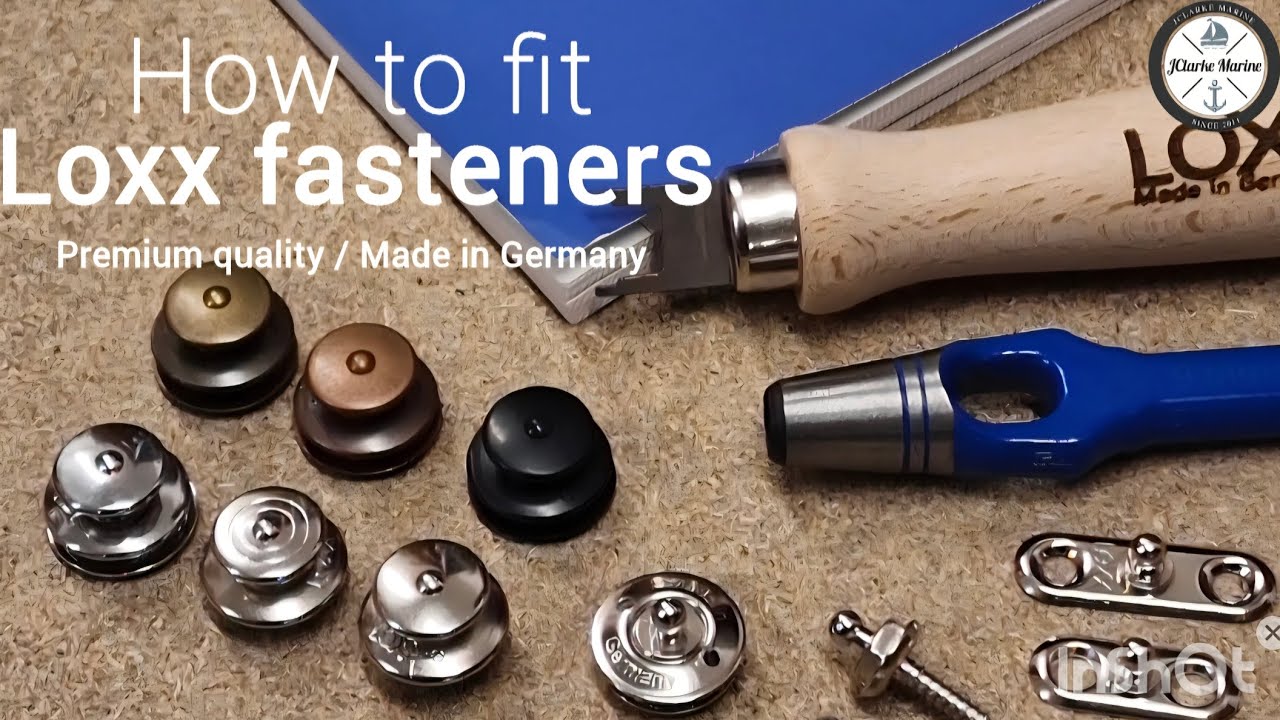 How to fit Loxx fasteners. A great fastener for locking down canvas.