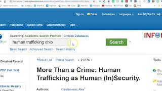 Using Infohio for research