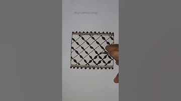 Mehndi Grid tutorial for beginners #shorts #mehndidesign #simplemehndidesign