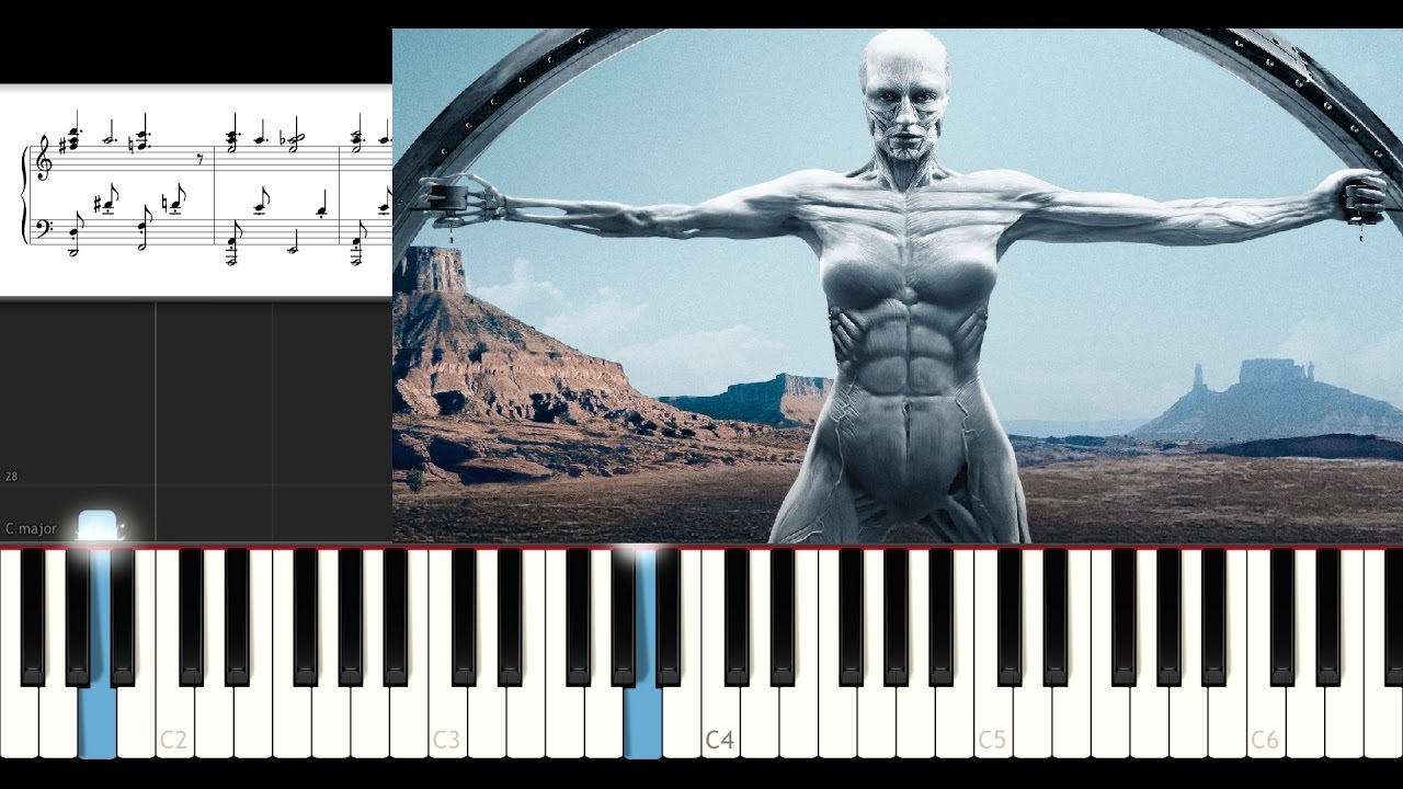 Westworld House of The Rising sun (EASY Piano Tutorial ) YouTube