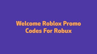 *LIST* Roblox Promo Codes 2020 Robux | Promo Code Generator