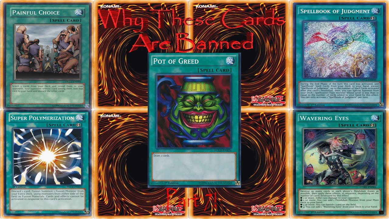Why These 10 Yu-Gi-Oh Cards Are Banned! Episode 7 - Spell Cards #3!! DRAW POWER FOR DAYS! - YouTube