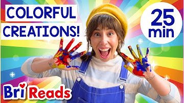 COLORFUL CREATIONS! | Read-Aloud, Arts & Crafts, and Song for Kids with Bri Reads!