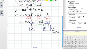 Solving Quadratic Equations by Factoring (Grade 11 mixed Lesson 3.4 11:19:11).mov