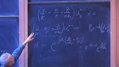 Oxford   Lecture 27 The Hydrogen Atom III: Eigenfunctions