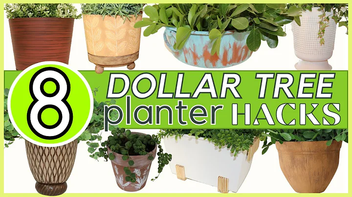WOW! Dollar Tree PLANTER Hacks | High End Transformations!