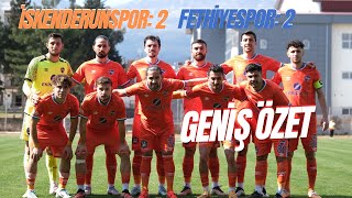 İskenderunspor 2 - Fethiyespor 2 Geni̇ş Özet