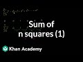 Finding the sum of n squares part 1
