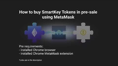 How to buy SmartKey Tokens in pre-sale using Metamask