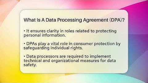 What Is A Data Processing Agreement (DPA)? - Consumer Laws For You